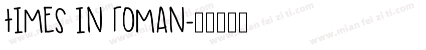 times in roman字体转换